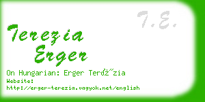 terezia erger business card